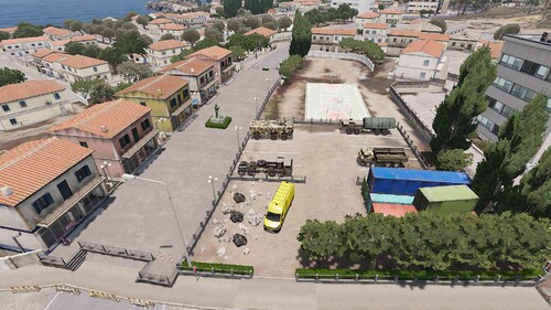 Kavala Marktplatz auf einer anderen Art