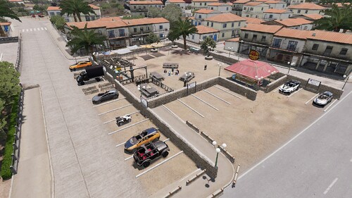 Kavala Marktplatz auf einer anderen Art