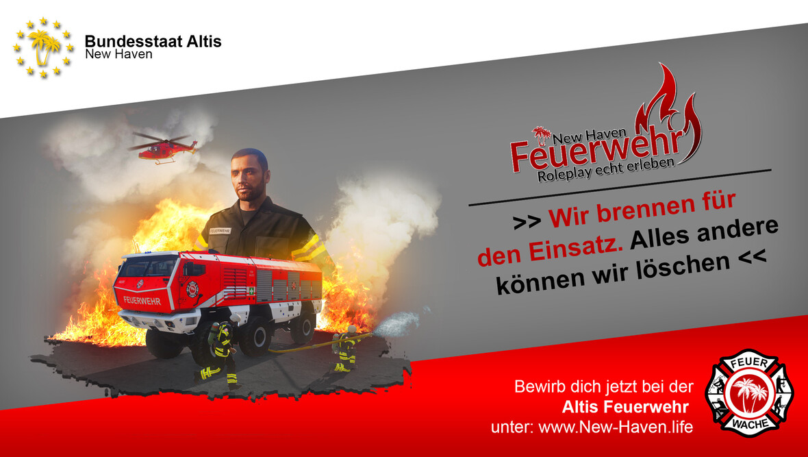 Feuerwehr Werbeplakat